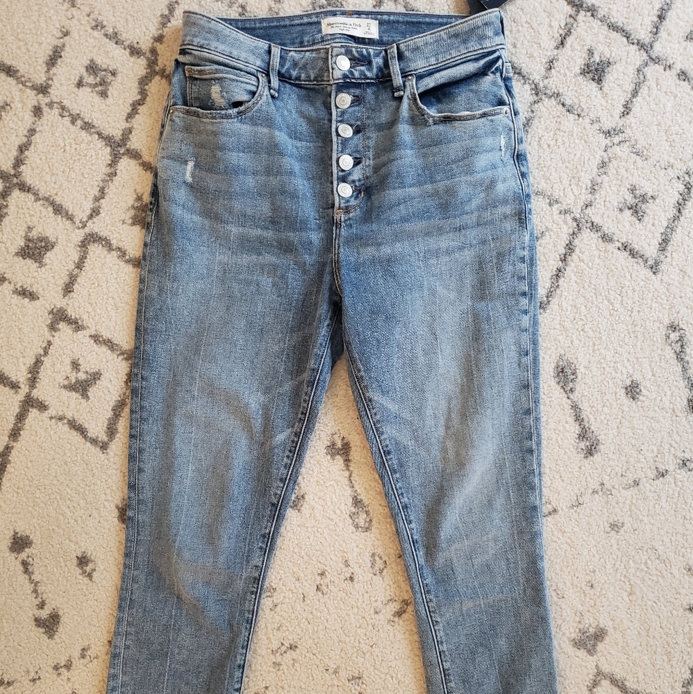 Abercrombie jeans super skinny ankle high rise